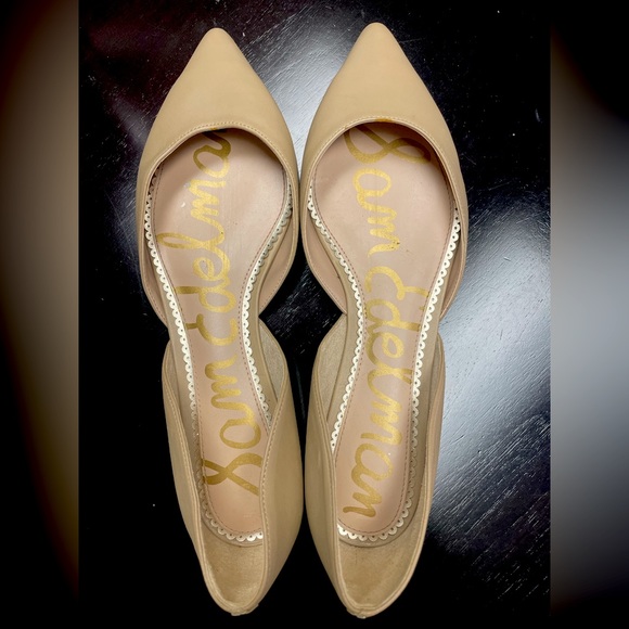 Sam Edelman Camel Flats Pointed Toe - Picture 1 of 3